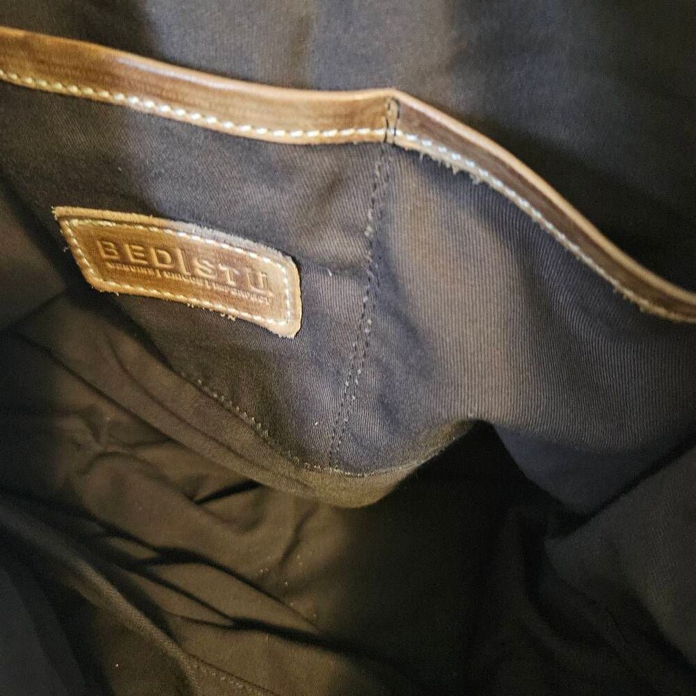 Bed Stu Suri tote, rustic brown leather. Western, boho, festival. - Picture 6 of 7